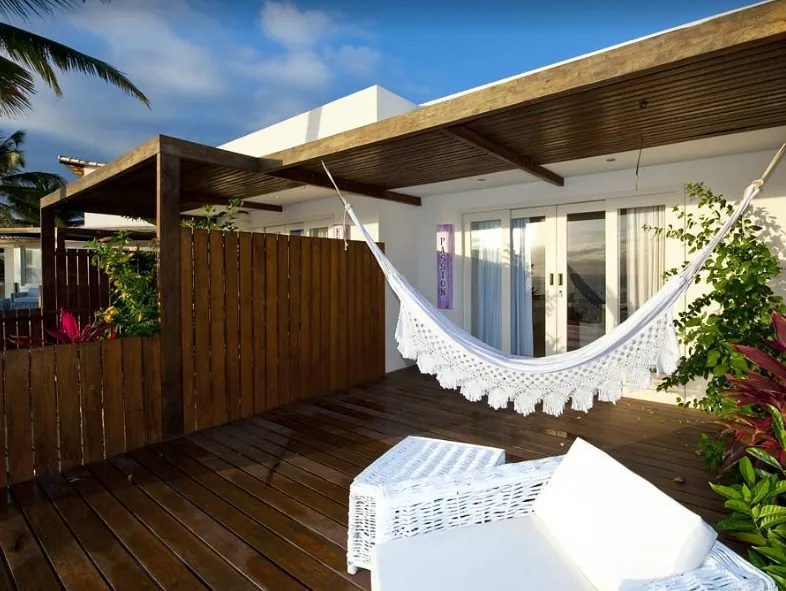 Varanda do Loft Luxo Premium com rede